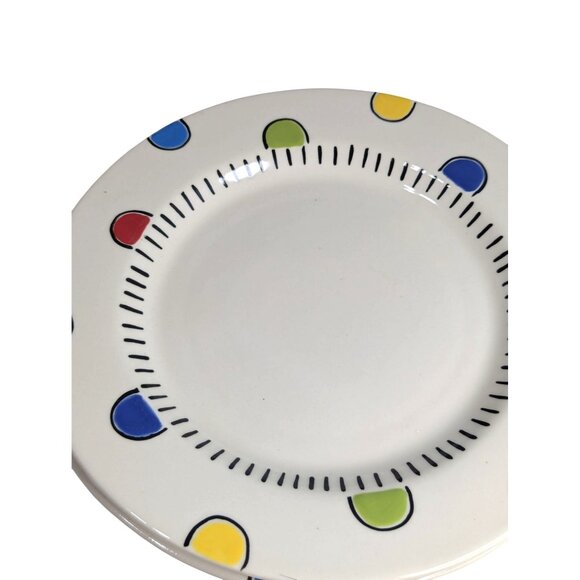 M. Bagwell "Happy Together" Ceramic Salad/Lunch/Dessert Plates Set of 4 - Picture 5 of 8